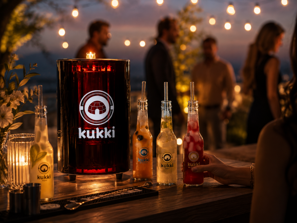 Kukki-Cocktails als Highlight bei einer Abendveranstaltung